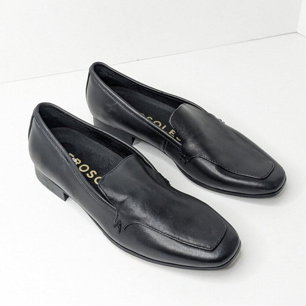 Aerosoles Payne Slip-On Loafers, Black Leather, Women's 6